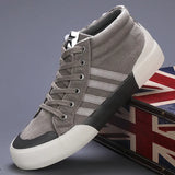 Breakj Autumn New Men's Shoes Trendy Shoes Men's High-Help Canvas Shoes Korean Version Of The Trend Of Leisure Shoes Breathable