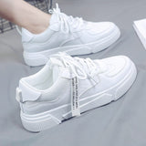 Women Sneakers Shoes Flat Shoes Spring Trend Casual Flats Sneakers Female New Fashion Comfort White Platform Vulcanized