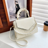 Simple Square Bag New Retro Personality Pearl Handbag Candy One-shoulder Messenger Bag Mini
