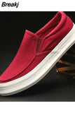 Men's Flat Loafers Driving Lazy Slip on Canvas Shoes Canvas Men Breathable Casual Driving Shoes 2023