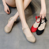 Women Fashion Shoes Sandals Casual Linen Clogs Wedge Sandials Summer Red Pink 6cm High Heel Platform Espadrilles Chunky