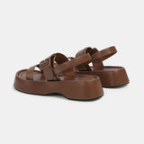 New Platform Sandals Women Fashion Solid Thick Sole Shoes for Women Comfortable Soft Sole Roman Sandals Casual Flat