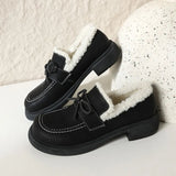 loafers shoes boots Winter New in Women's Slip On Shoes Warm Plush Fur Lined Indoor & Outdoor Moccasin Flats Comfort
