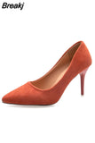 Heels Fine Heeled Shoes Sandals Ladies Lace-Up Shallow Mouth Slip On Branded Pumps Pointed Wedge