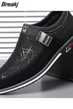 Casual Men's Leather Shoes Slip-On Loafers for Men Business Moccasins Office Men Work Flats Trend Driving Shoes Big
