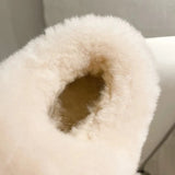 Luxury Winter Snow Boots for Women Long Plush Warm Platform Ankle Boots Woman Thick Bottom Anti Slip Cotton Shoes Plus