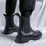 Breakj Size Men's Martens 45 British Wind Chelsea Men's Boots 46 Winter Cargo High-Top Leather Boots And Down