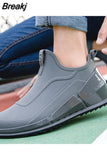 Rain Boots Men's Tide Short Rain Boots Non-slip Kitchen Takeaway Water Shoes Thick-soled Overshoes Fishing Rubber