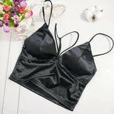 Crop Top Casual Strap Vests Wrap Chest Underwear Padded Bra New Crop Top Party Club Bustier Bra Backless Bandage
