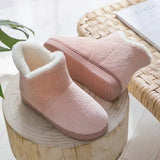 Women Winter Slippers New Winter Warm Plush Slip-on Couples Home Floor Shoes Non-slip Flats Female Soft Faux Fur Snow Boots