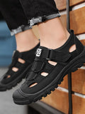 Outer Penetration Air Men's Sandals Wild Hollow Sandals Men Summer Wear-resistant Non-slip Toe
