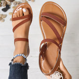 Women's Summer New Simple Solid Color Flat Bottom Anti Slip Women's Shoes Outdoor Leisure Comfortable Beach Dress