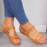 Summer Open Toe Comfy Sandals Super Soft Sole Premium Orthopedic Low Heels Comfortable Sandals for Women Luxury Shoes