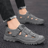 Outer Penetration Air Men's Sandals Wild Hollow Sandals Men Summer Wear-resistant Non-slip Toe