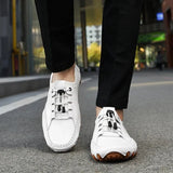 Men Sneakers Handmade Casual Shoes Mens Loafers Octopus Hollow Out Moccasins Breathable Male Driving Shoes Plus Size