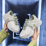 Shoes Female Fall 2023 New Breathable Korean Sneakers Ins Thick Platform Student Running Women's
