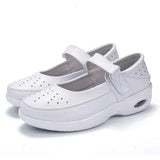 women breathable hollow slippers slimming shoes 2018 new wedge cushioning hook & loop woman Espadrilles sport swing