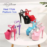Dance Shoes Women Sandals Stripper High Heels Women Sexy Show Shoes Girl Party Club 13 15 17 CM Platform High-heeled