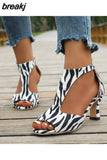 Sandals Women 2023 New Simple Back Zipper Fishmouth High Heels Women Shoes Summer Fashion Stiletto Women