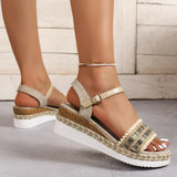 Women's Wedges Espadrilles Sandals Summer 2023 Non Slip Platform Roman Sandals Woman Lightweight Casual Walking Sandalias