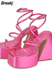 Sandals Woman Shoes Dropship 2023 Summer Brand New Great Quality Crystal Bling Sexy Woman Shoes Sandals Walking