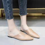 New Summer Slippers Slip On 5 CM Square heel Shoes High heels Women Pumps Slides