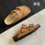 Shoes Woman 2024 Slippers Flat Platform Pantofle Luxury Slides New Rubber Designer Fashion PU Female Shoes Womens Slippers