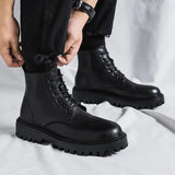 Breakj Boots Male British Style Black Fashion Ankle Boots