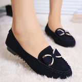 Bean Shoes Women Flat Shoes Casual Singles Shoes Bow Women Shoes Driving Plus Size Work