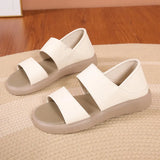 Breakj Plus Size 2024 Summer New Fairy Wind Soft Bottom Sandals Two Wear Back Bag With Roman Beach Sandals