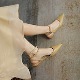 Summer New Band Women Sandal Fashion Pointed Toe Cross Strpa Gladiator Shoes Dress Flat