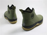 Men Waterproof Rain Boots Rubber Ankle Boots Light Outdoor Casual Fishing Boots Students Slip-on Rain Shoes Man Platform