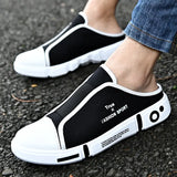 New Summer Comfort Casual Fashion Outdoor Beach Sports Low Tops Breathable Lightweight Men Half Closed Toe