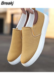 Men Canvas Shoe Casual Sneaker for MenLight Slip-on Vulcanized Comfortable Male Flats Loafers New Black Trainers Zapatos