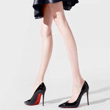 Breakj Heels On The Bed Of High-Heeled Shoes With Ultra-High Female Fine Heel 2025 New Autumn Black 10 Cm Sexy Pointed Single