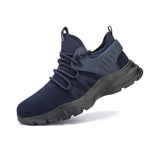 Safety Work Shoes Steel Toe Kevlar Puncture-Proof Anti-Smashing Men Ankle Boots Protective Sneakers Casual Leather