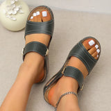Plus Size Wedge Heel Slippers Women 2023 Summer Soft Platform Sandals Woman Vinatge Non Slip Beach Flip Flops