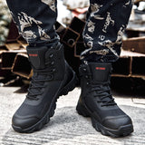 Men Military Boots Outdoor Hiking boots Non-slip rubber Boots Tactical Desert Combat Boots Army Work Shoes Men