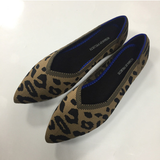 Womens Stretch knitted mixed color moccasins breathable cozy work shoes brief slip-on fashion ladies flats light driving