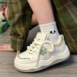 Casual Platform Sneakers Women's Sports Shoes Chunky Vintage Tennis Female Flats Kawaii Vulcanize Harajuku Footwear