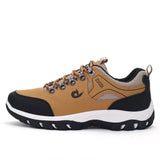 Men Shoes Casual Breathable Hiking Walking Sneakers Outdoor Ultralight Leather Slip-on Climbing Trekking Sneakers Man