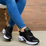 2023 New Fashion Wedge Platform Plus Size Casual Sports Shoes Women Lace-up Mesh Breathable Women's Vulcanized