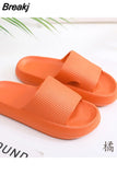 Thick Platform Bathroom Home Slippers Cloud Slippers Women Soft Sole EVA Indoor Slides Sandals Summer Non-slip Flip