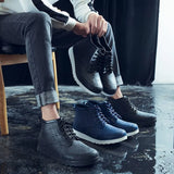 Rain Shoes for Men Rubber Shoe Platform Ankle Boots 2022 Autumn Winter Slip on Booties Boots for Men Waterproof Work