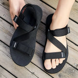 2023 New Summer Men Outdoor Sandals Casual Non-slip Hook Loop Walking