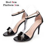 New Red Women Slippers Summer Heels Party Sandals Sexy Bottom Ladies Party Shoes Thin Heels Slides Narrow Band Women