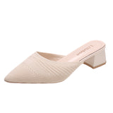 Summer New Baotou Half Slippers Female Fairy Style Outer Wear High Heel