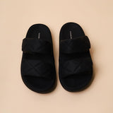 New Summer Women Beach Outside Platform Slippers Med Heel Casual Hook Loop Non-slip Outdoor Slide