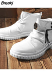 High Boots for Men Spring Casual Chelsea Boots for Men Motorcycle Boots Waterproof Rubber Sports Shoes Botines
