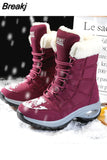 De Plataforma Mujer Moda 2023 Winter Work Boots Non-slip Casual Calf Cotton Boots Outdoor Sports Snow Boots